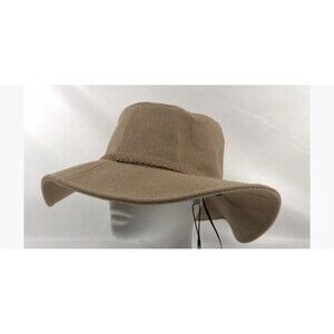 Anthro ASN Cowboy‎ Sun Hat Tan Fedora Felt Sun Beach Festival Boho Australia
